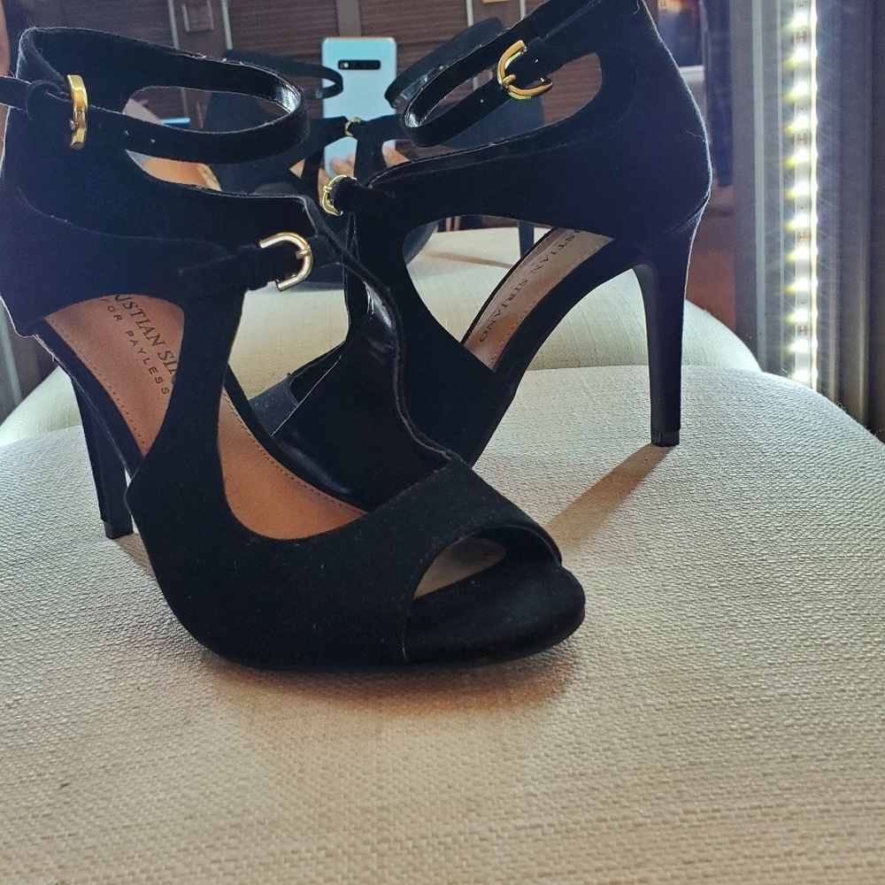 Black Christian Siriano Heels